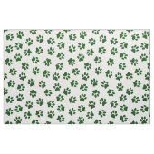 Patroon van poten, hondenpoten, groene poten stof (Fat Quarter)