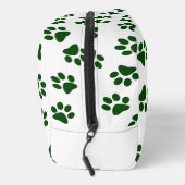 Patroon van poten, hondenpoten, groene poten toilettasje (Rechts)