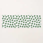 Patroon van poten, hondenpoten, groene poten yogamat (Achterkant (horizontaal))