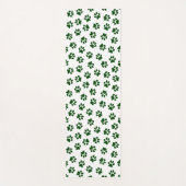 Patroon van poten, hondenpoten, groene poten yogamat (Voorkant)
