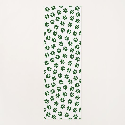 Patroon van poten, hondenpoten, groene poten yogamat (Voorkant)