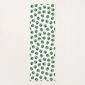 Patroon van poten, hondenpoten, groene poten yogamat (Achterkant)
