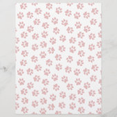 Patroon van poten, hondenpoten, kattenpoten, rode flyer (Voorkant)