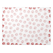 Patroon van poten, hondenpoten, kattenpoten, rode  notitieblok (Voorkant)