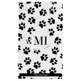 Patroon van poten, hondenpoten, kattenpoten, zwart klein cadeauzakje