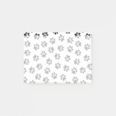 Patroon van poten, hondenpoten, kattenpoten, zwart post-it® notes (Voorkant)