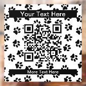 Patroon van poten, hondenpoten, kattenpoten, zwart raamsticker (Vel 2)