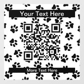 Patroon van poten, hondenpoten, kattenpoten, zwart raamsticker (Vel)