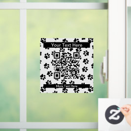 Patroon van poten, hondenpoten, kattenpoten, zwart raamsticker