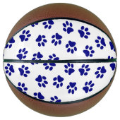 Patroon van poten, hondenpoten, marineblauwe poten basketbal (Voorkant)