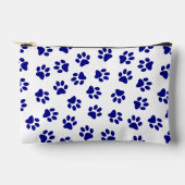 Patroon van poten, hondenpoten, marineblauwe poten etui (Voorkant)
