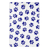 Patroon van poten, hondenpoten, marineblauwe poten mini klembord (Achterkant)