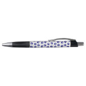 Patroon van poten, hondenpoten, marineblauwe poten pen (Bovenkant)