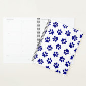 Patroon van poten, hondenpoten, marineblauwe poten planner (Display)