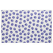 Patroon van poten, hondenpoten, marineblauwe poten stof (Fat Quarter)