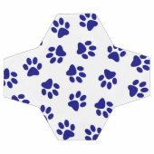 Patroon van poten, hondenpoten, marineblauwe poten voetbal (Enkel)