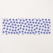 Patroon van poten, hondenpoten, marineblauwe poten yogamat (Achterkant (horizontaal))