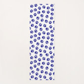 Patroon van poten, hondenpoten, marineblauwe poten yogamat (Voorkant)