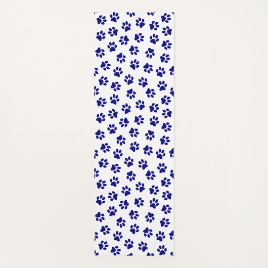 Patroon van poten, hondenpoten, marineblauwe poten yogamat (Voorkant)