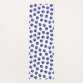 Patroon van poten, hondenpoten, marineblauwe poten yogamat (Achterkant)