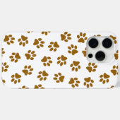 Patroon van poten, hondenpoten, Oranje goudpoten Case-Mate iPhone Case (Achterkant (horizontaal))