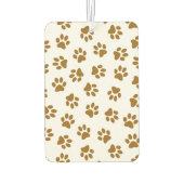 Patroon van poten, hondenpoten, Oranje goudpoten Luchtverfrisser (Achterkant)