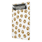Patroon van poten, hondenpoten, Oranje goudpoten Mini Klembord (Angled2)