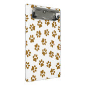 Patroon van poten, hondenpoten, Oranje goudpoten Mini Klembord (Schuin)