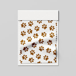 Patroon van poten, hondenpoten, Oranje goudpoten Stof