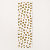 Patroon van poten, hondenpoten, Oranje goudpoten Yogamat (Voorkant)