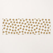 Patroon van poten, hondenpoten, Oranje goudpoten Yogamat (Voorkant (horizontaal))