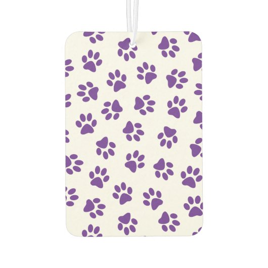Patroon van poten, hondenpoten, Paarse poten Luchtverfrisser (Achterkant)