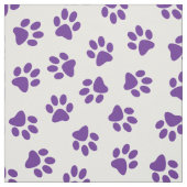Patroon van poten, hondenpoten, Paarse poten Stof (Swatch)