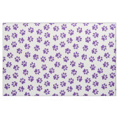 Patroon van poten, hondenpoten, Paarse poten Stof (Fat Quarter)