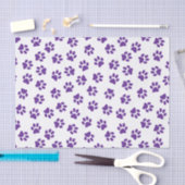 Patroon van poten, hondenpoten, Paarse poten Tissuepapier (Craft)