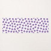 Patroon van poten, hondenpoten, Paarse poten Yogamat (Achterkant (horizontaal))