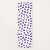 Patroon van poten, hondenpoten, Paarse poten Yogamat (Voorkant)