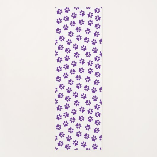 Patroon van poten, hondenpoten, Paarse poten Yogamat (Voorkant)