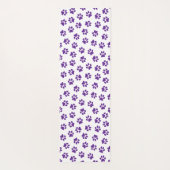 Patroon van poten, hondenpoten, Paarse poten Yogamat (Achterkant)