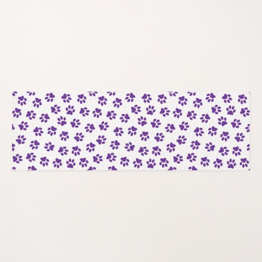 Patroon van poten, hondenpoten, Paarse poten Yogamat (Voorkant (horizontaal))