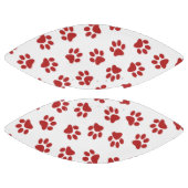 Patroon van poten, hondenpoten, rode poten american football (Panelen)