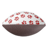 Patroon van poten, hondenpoten, rode poten american football (Gedraaid 90)