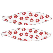 Patroon van poten, hondenpoten, rode poten basketbal (Panelen)