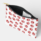 Patroon van poten, hondenpoten, rode poten etui (Open)