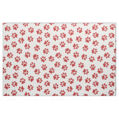 Patroon van poten, hondenpoten, rode poten stof (Fat Quarter)