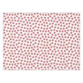 Patroon van poten, hondenpoten, rode poten tafelkleed (Voorkant (Horizontaal))