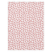 Patroon van poten, hondenpoten, rode poten tafelkleed (Voorkant)