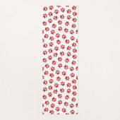 Patroon van poten, hondenpoten, rode poten yogamat (Voorkant)