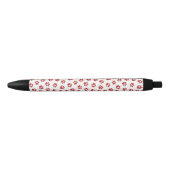 Patroon van poten, hondenpoten, rode poten zwarte inkt pen (Voorkant)