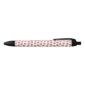 Patroon van poten, hondenpoten, rode poten zwarte inkt pen (Bovenkant)
